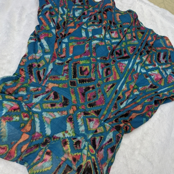 Material Girl Tribal Print Summer Dress - Picture 5 of 8